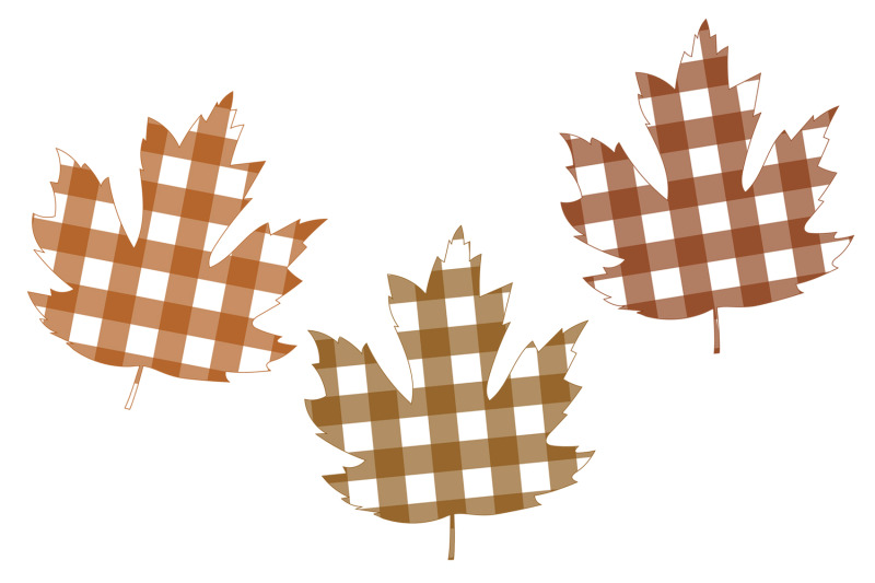 autumn-leaves-leaves-plaid-print-leaves-silhouette-svg