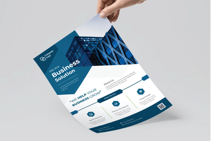 business-hexa-flyer-template