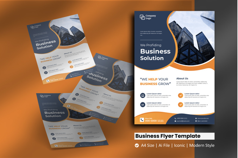 business-liquid-flyer-template