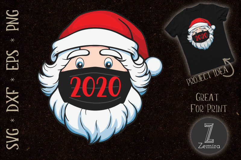 santa-wear-mask-quarantine-christmas2020