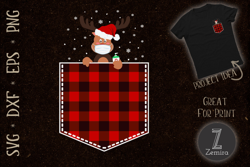 red-plaid-reindeer-in-pocket-christmas