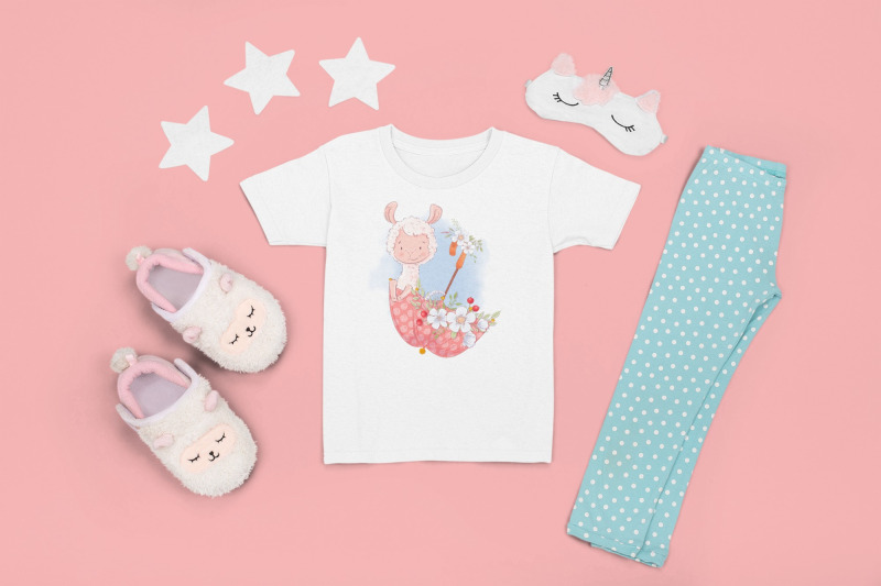 cute-lama-sublimation-design-for-printing