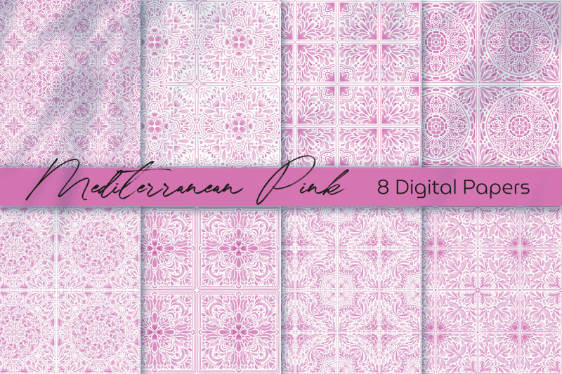 mediterranean-pink-seamless-scrapbook-digital-paper-set