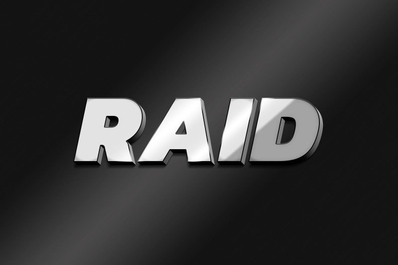 raid-3d-text-effect-psd