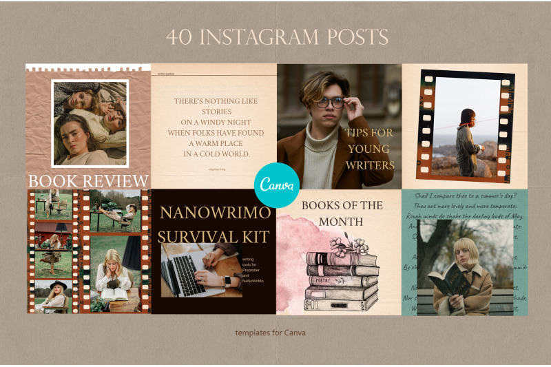author-social-media-pack-for-canva