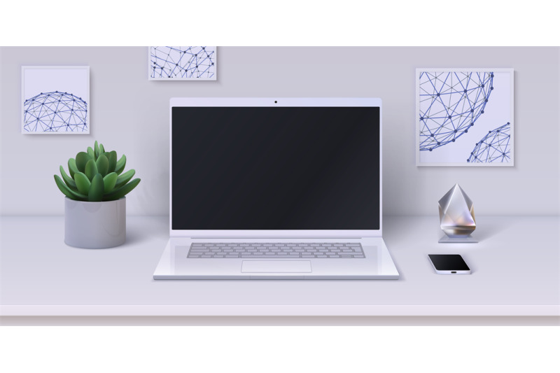 workspace-realistic-desktop-with-modern-devices-and-office-stationery