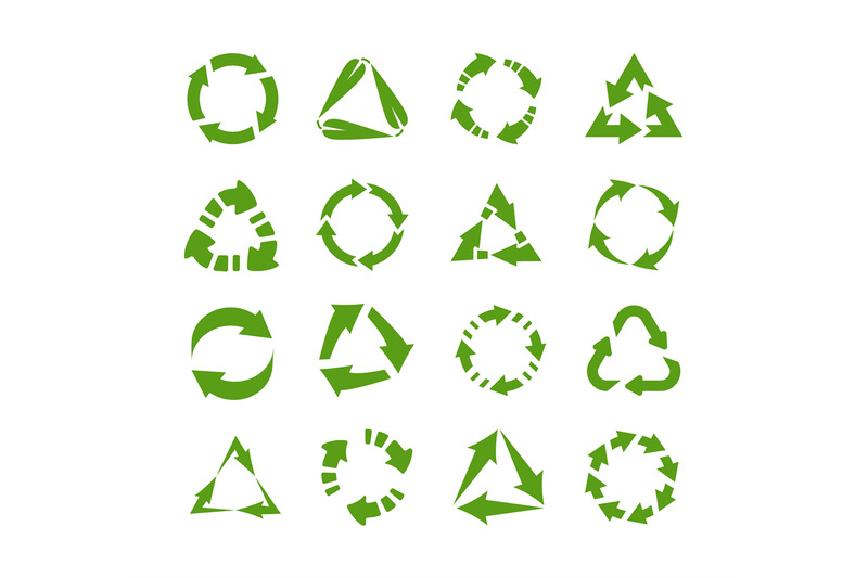 reuse-icons-circles-and-triangles-with-arrows-emblems-for-label-sym