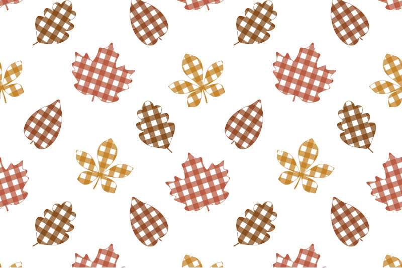 autumn-plaid-print-pattern-leaves-pattern-pumpkin-pattern