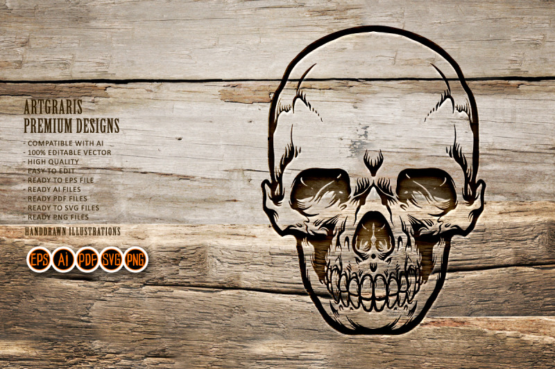 best-head-skull-anatomy-silhouette-svg