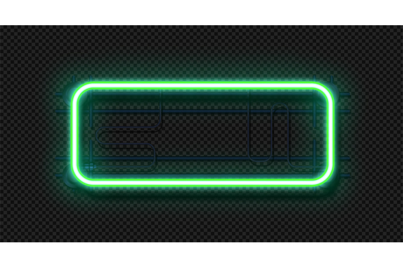 neon-rectangle-lamp-realistic-signboard-template-3d-light-frame-and