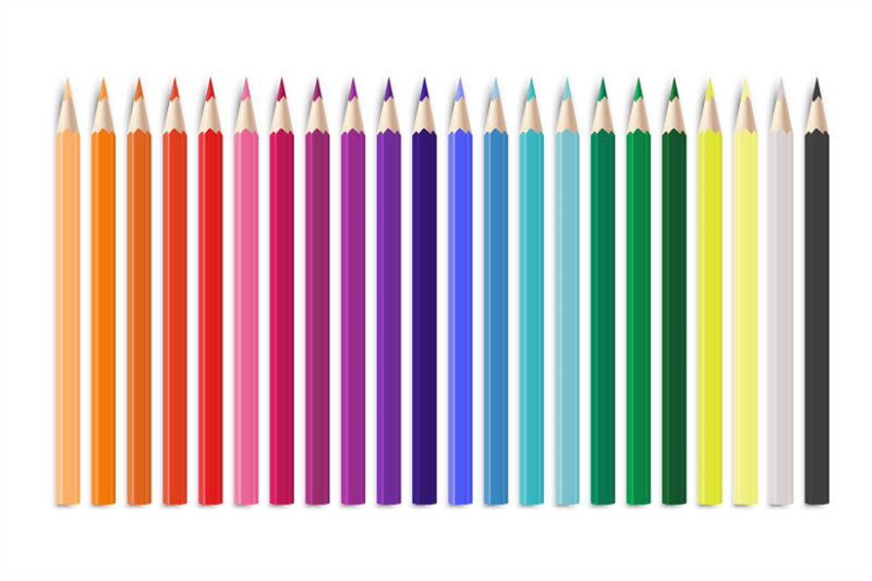 realistic-colorful-pencil-office-or-school-items-arranged-in-line-by