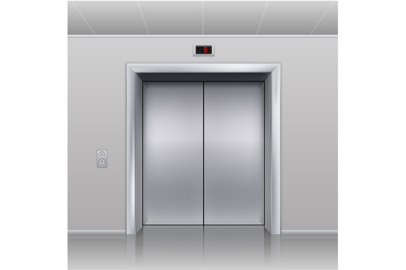 realistic-elevator-closed-metallic-cabin-doors-hall-interior-buildi