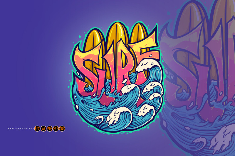 surf-wave-typography-summer-logo