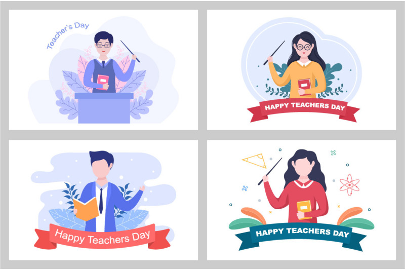 15-happy-teacher-039-s-day-background-vector-illustration