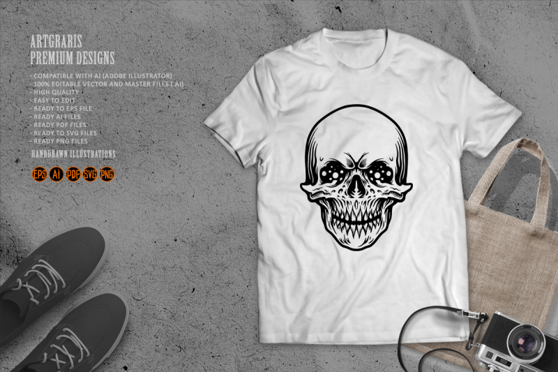 anatomy-human-skull-silhouette-logo