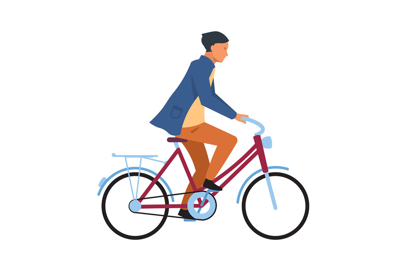 man-riding-on-bicycle-cyclist-guy-in-casual-clothes-rides-on-bike-si