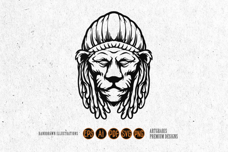 rastafarian-lion-head-silhouette