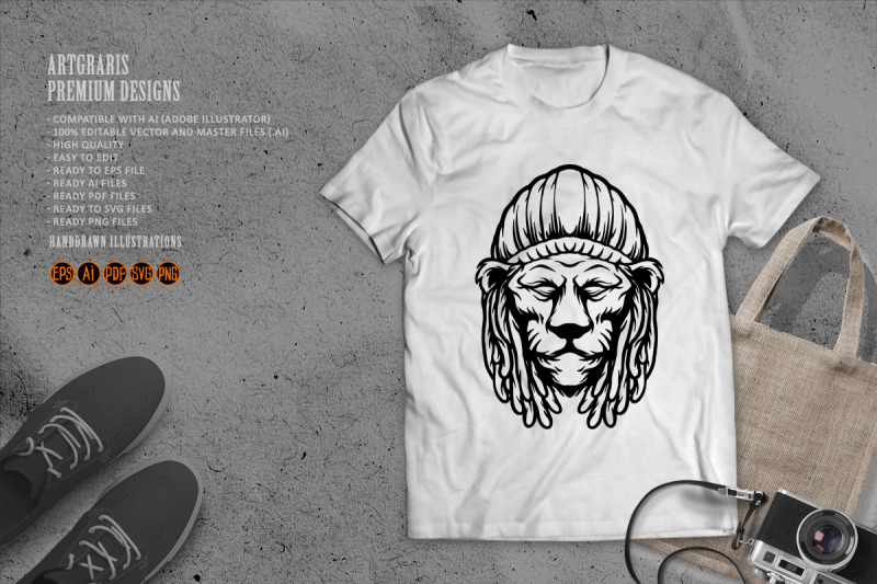 rastafarian-lion-head-silhouette