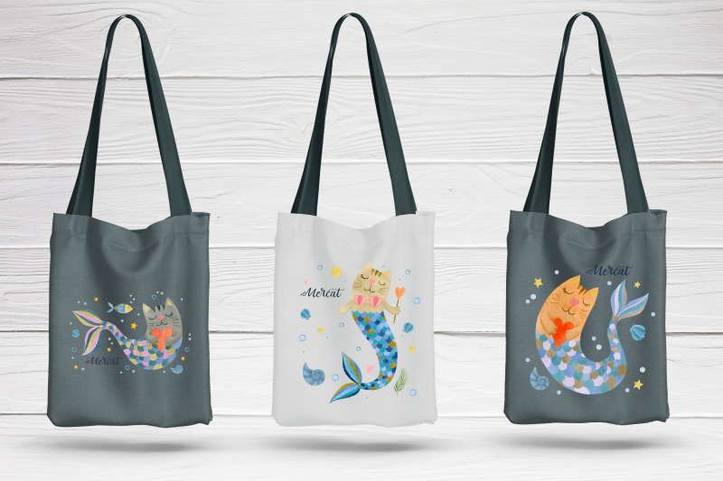 watercolor-mermaid-cats-premade-illustrations