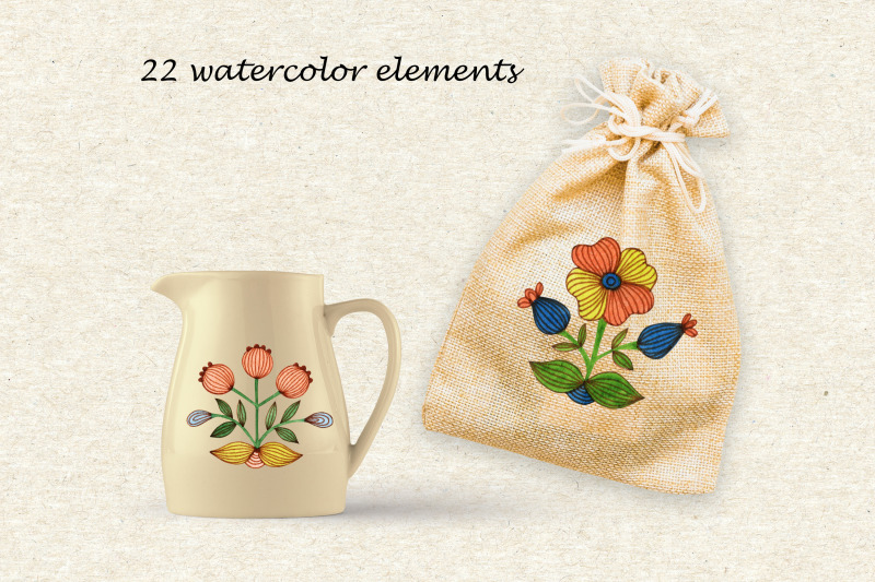 watercolor-folk-flowers