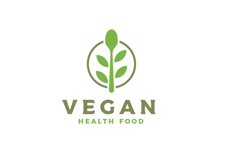 spoon-and-leaf-for-eco-nature-organic-food-vegan-logo