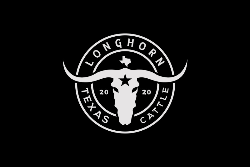 texas-longhorn-western-bull-cattle-vintage-retro-label-logo