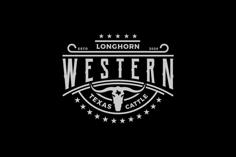 texas-longhorn-western-bull-cattle-vintage-retro-label-logo