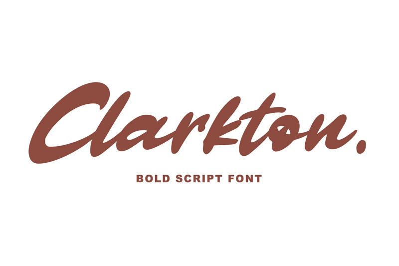 clarkton-bold-script-font