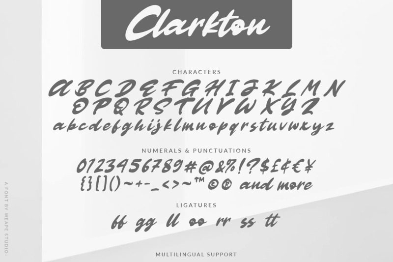 clarkton-bold-script-font