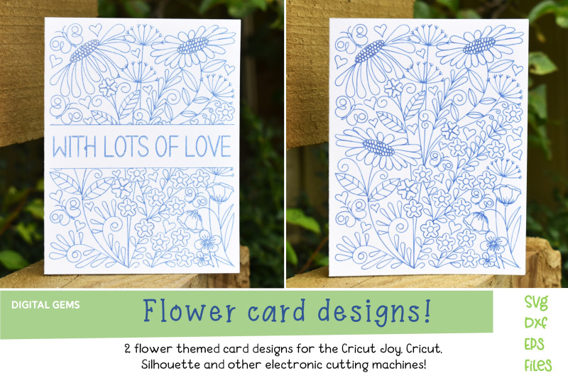 flower-single-line-card-designs