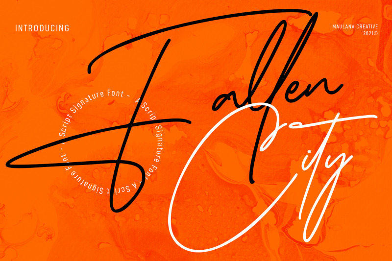 fallen-city-signature-font