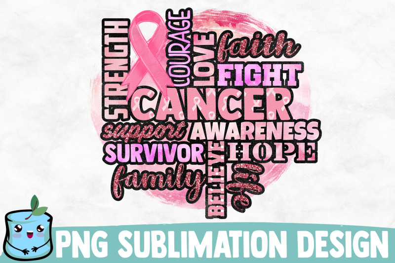 cancer-word-art-sublimation-design