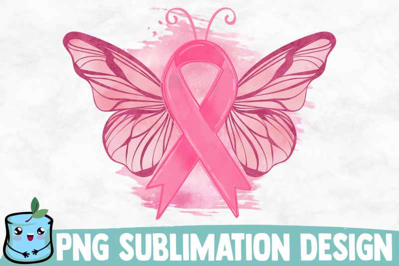 pink-ribbon-butterfly-sublimation-design