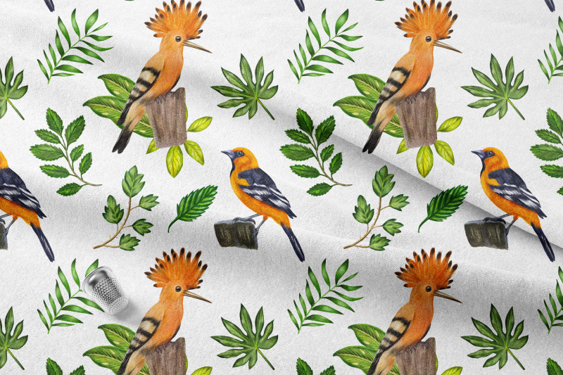 birds-watercolor-digital-paper-bright-tiny-birds-seamless-pattern