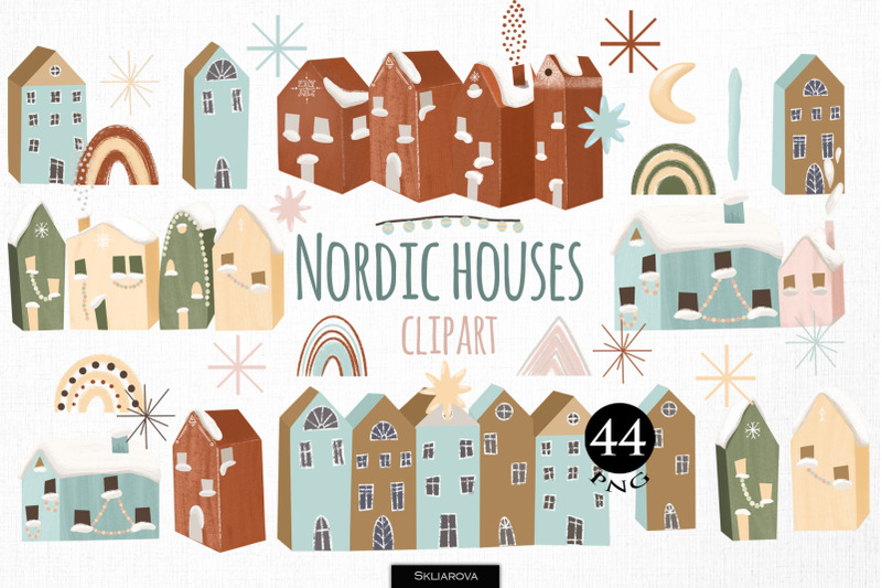 nordic-houses-clipart