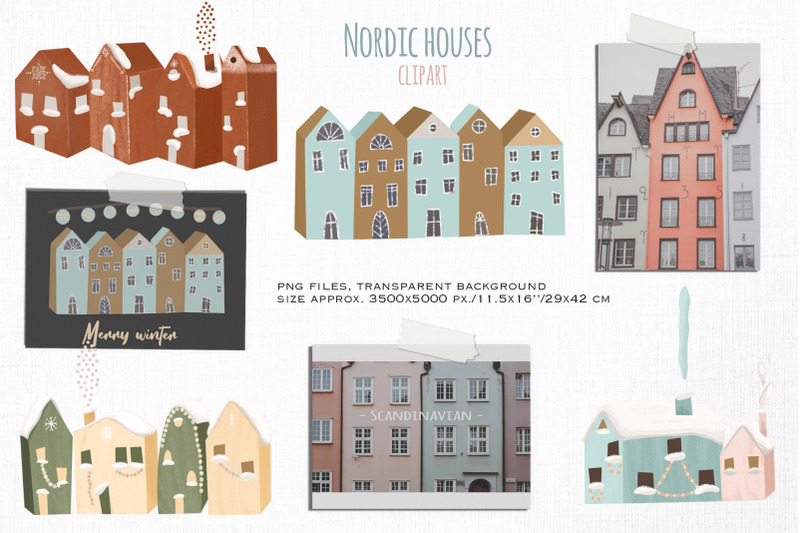 nordic-houses-clipart