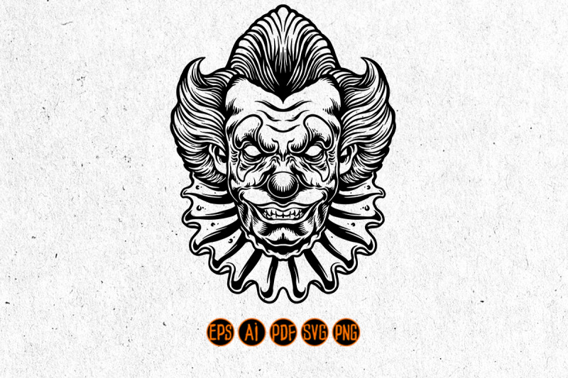 clown-scream-logo-silhouette