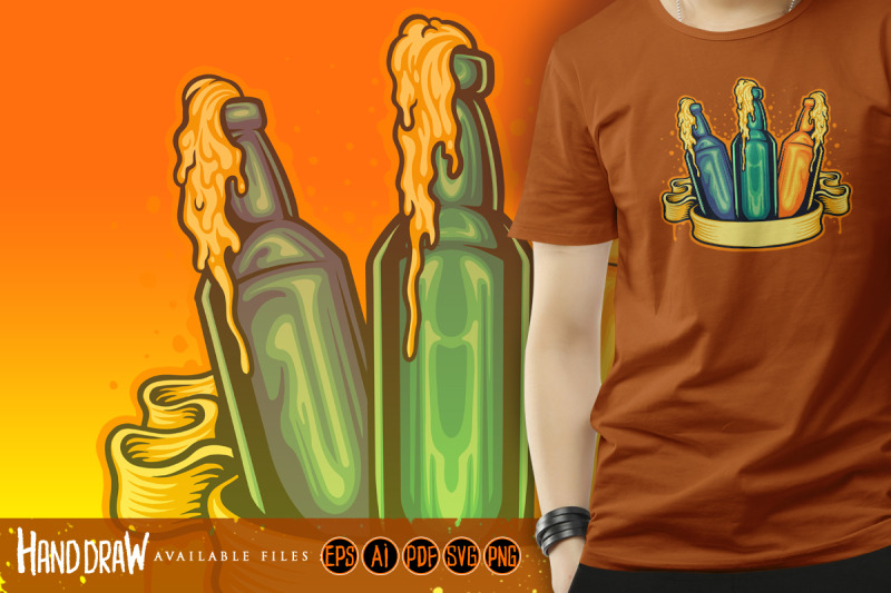 three-beer-day-with-banner-illustrations