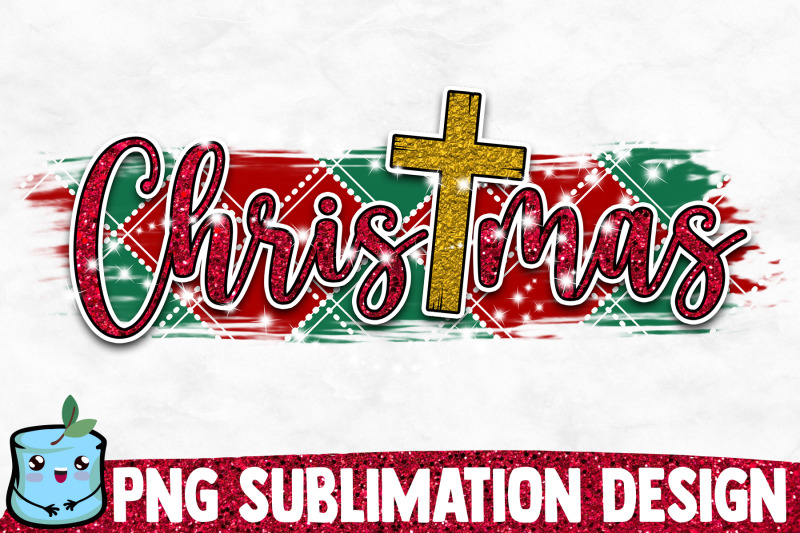 christmas-cross-sublimation-design