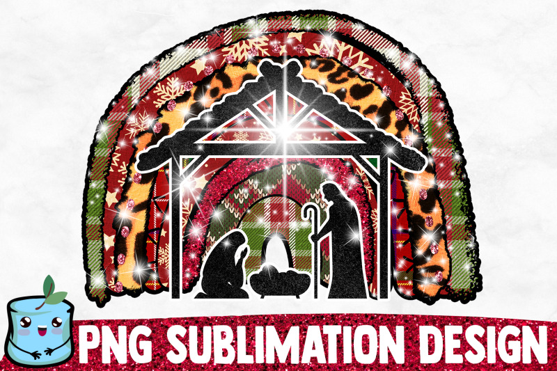 nativity-rainbow-sublimation-design