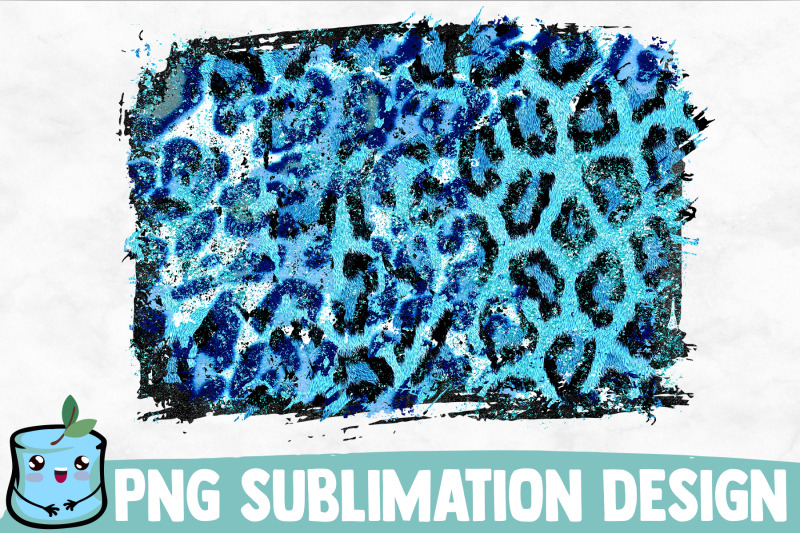 blue-leopard-sublimation-background