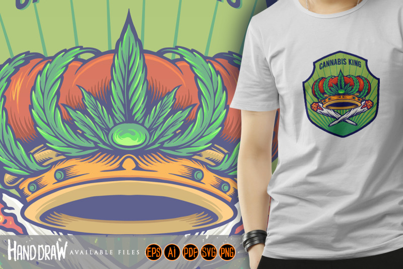 cannabis-king-crown-badge-logo