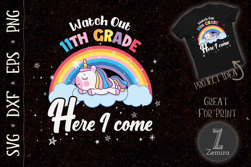 watch-out-11th-grade-unicorn-rainbow