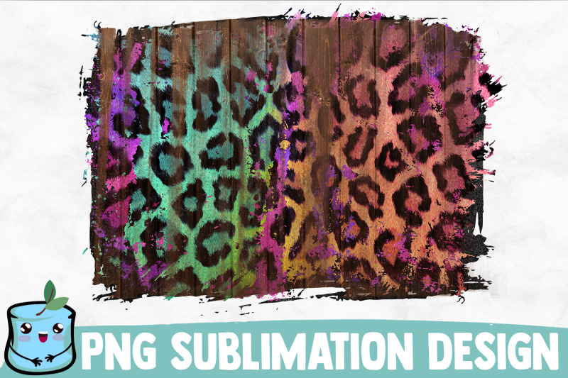 colorful-leopard-wooden-sublimation-background