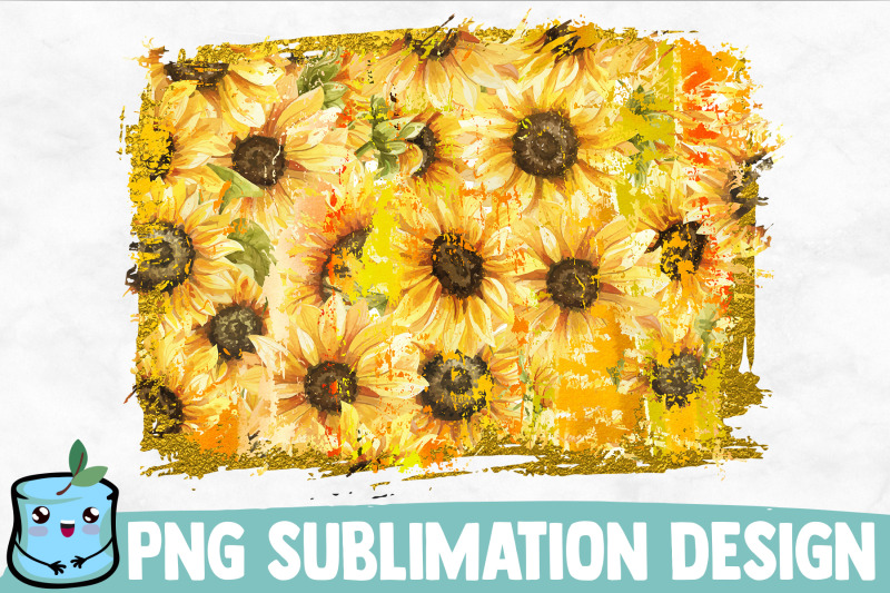 gold-sunflower-sublimation-background