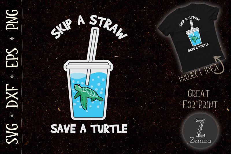 skip-a-straw-save-a-turtle-retro-turtle