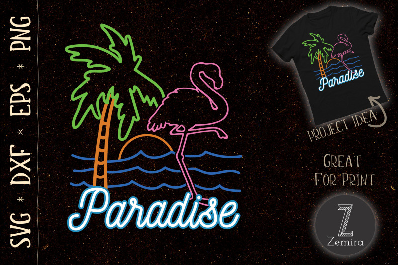 flamingo-paradise-vintage-80s