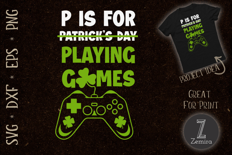 p-is-playing-video-games-st-patricks-day