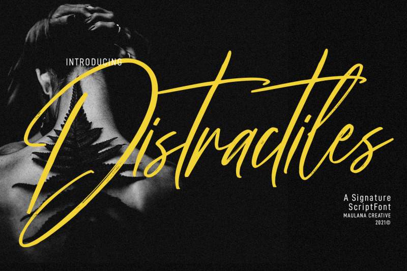 distractiles-signature-font