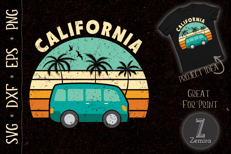 california-hippie-van-surf-surfer-sunset